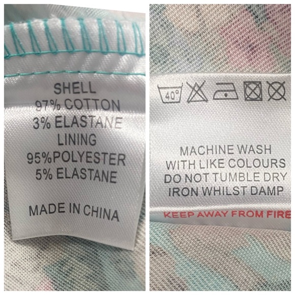 NWT Lindy Bop Ophelia Green Turquoise Garden Floral Party Swing Dress Sz Medium - Picture 15 of 17